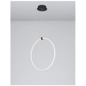 Luminaria Led colgante suspension NOVA LUCE GIRDINO NL-9892163 Negro D59.5