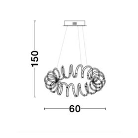 Lampara Led colgante NOVA LUCE ZINIA NL-9817462 Oro