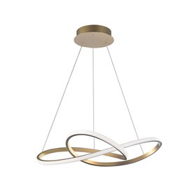 Lampara Led colgante suspension NOVA LUCE FUSION NL-1701101002 Oro