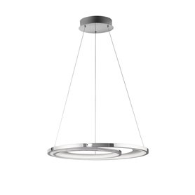 Lampara Led colgante suspension NOVA LUCE GALAXY NL-9180302 Cromo
