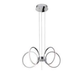 Lampara Led colgante suspension NOVA LUCE VALLERTI NL-81008601 Cromo
