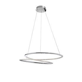 Lampara Led colgante suspension NOVA LUCE PLASENCIA NL-81007202 Cromo