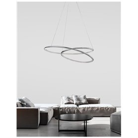 Lampara Led colgante suspension NOVA LUCE PLASENCIA NL-81007202 Cromo