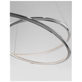 Lampara Led colgante suspension NOVA LUCE PLASENCIA NL-81007202 Cromo