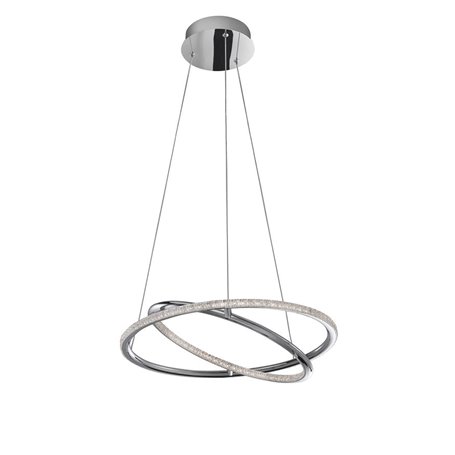 Lampara Led colgante suspension NOVA LUCE LIVORNO NL-8107402 Cromo