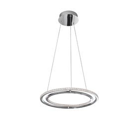 Lampara Led colgante suspension NOVA LUCE LIVORNO NL-8107402 Cromo