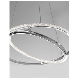 Lampara Led colgante suspension NOVA LUCE LIVORNO NL-8107402 Cromo