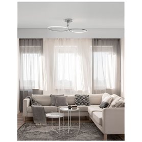Luminaria Led plafon NOVA LUCE FUNGO NL-9357085 Cromo