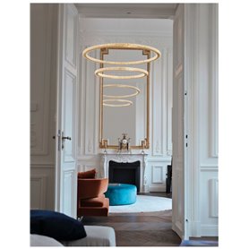 Lampara Led colgante suspension NOVA LUCE CILION NL-9011139 Oro
