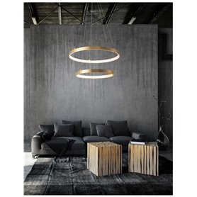 Lampara Led colgante suspension NOVA LUCE LEON NL-8100281 Oro 