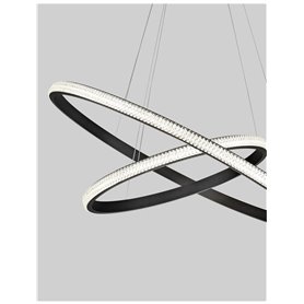 Lampara Led colgante suspension NOVA LUCE NAGER NL-9481092 Negro