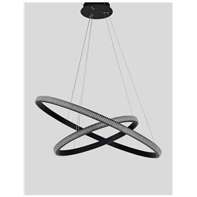 Lampara Led colgante suspension NOVA LUCE NAGER NL-9481092 Negro