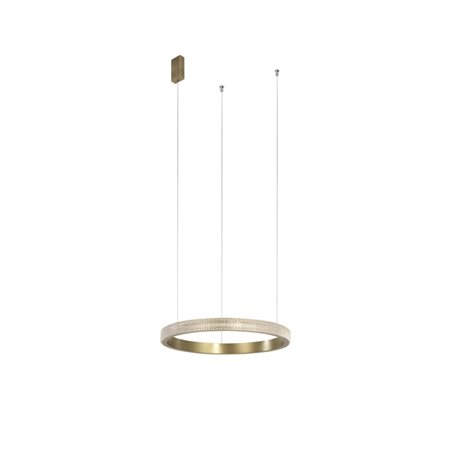 Lampara Led colgante suspension NOVA LUCE ORLANDO NL-86016803 Laton D65
