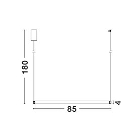 Lampara Led colgante suspension NOVA LUCE ORLANDO NL-86016802 Laton D85