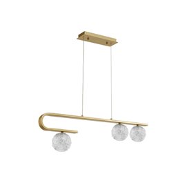Lampara colgante suspension NOVA LUCE MIRANO 9960272 Laton