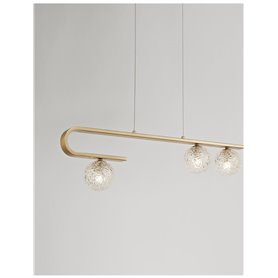 Lampara colgante suspension NOVA LUCE MIRANO 9960272 Laton