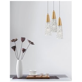 Lampara colgante suspension NOVA LUCE KOVAC NL-9160193 Oro