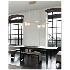 Lampara colgante suspension NOVA LUCE CANTONA NL-9960616 Laton
