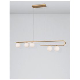 Lampara colgante suspension NOVA LUCE CANTONA NL-9960616 Laton