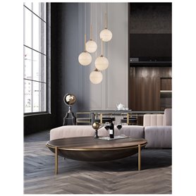 Lampara colgante suspension NOVA LUCE CANTONA NL-9960614 Laton