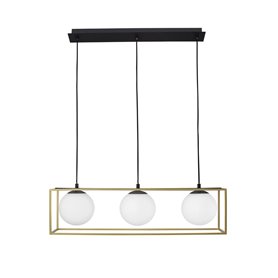 Luminaria colgante suspension NOVA LUCE JULIET NL-9206402 Laton-Negro
