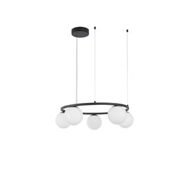Lampara Led colgante suspension NOVA LUCE JOLINE NL-9919603 Negro