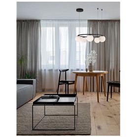 Lampara Led colgante suspension NOVA LUCE JOLINE NL-9919603 Negro
