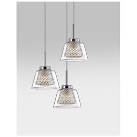 Luminaria colgante suspension NOVA LUCE BOCCALE NL-1300301301 Cromo