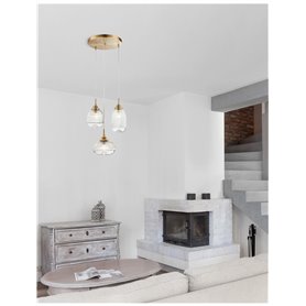 Luminaria colgante suspension NOVA LUCE MOND NL-9731214 Oro