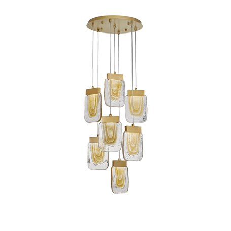 Luminaria Led colgante suspension NOVA LUCE GRANI NL-9160287 Oro