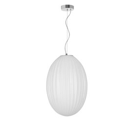 Luminaria colgante suspension NOVA LUCE HECTOR NL-9190033 Cromo-Blanco