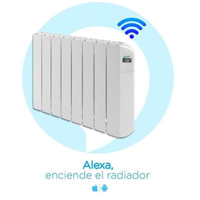 Radiador eléctrico FARHO VICW06 serie VICTORIA WIFI blanco 6 modulos 1000W