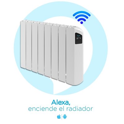 Radiador eléctrico FARHO VICNW12 serie VICTORIA WIFI Negro 12 modulos 2000W
