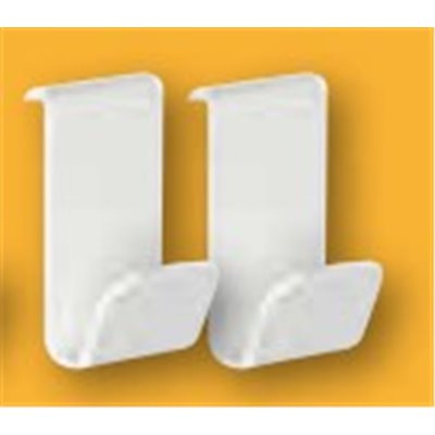 Ganchos de albornoces para toallero Onis FARHO GOB Blanco 2 uds