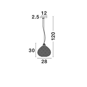 Luminaria colgante suspension NOVA LUCE BOHO NL-8040202 Oro rosa