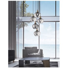 Luminaria colgante suspension NOVA LUCE CEDRO NL-8436406 Negro