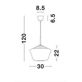 Luminaria colgante suspension NOVA LUCE VEIRO NL-9724141 Negro