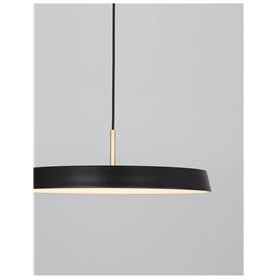 Lampara Led colgante suspension NOVA LUCE VETRO NL-910622 Negro