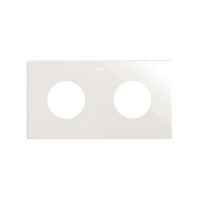 Marco estética Mínima 2 elementos CLEAN Schuko 27110620-190 SIMON 270 Blanco mate