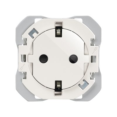 Base de enchufe clean 20000434-190 2p+TT 16A SIMON 270 Blanco mate 2 modulos