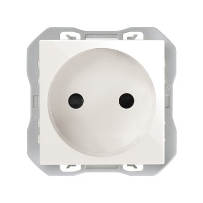 Base de enchufe bipolar 20000431-190 16A SIMON 270 Blanco mate 2 modulos