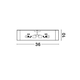 Lampara plafon NOVA LUCE RAGU NL-866603 Bronce D36