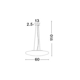 Luminaria colgante suspension NOVA LUCE PRESSIONE NL-4587601 Cromo