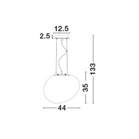 Luminaria colgante suspension NOVA LUCE CIOTTOLI NL-4619601 Cromo D44