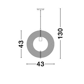 Luminaria colgante suspension NOVA LUCE ASCO NL-9138062 Madera