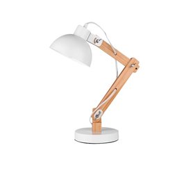 Luminaria de sobremesa NOVA LUCE LILA NL-671601 Madera-Blanco