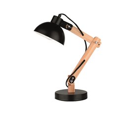 Luminaria de sobremesa NOVA LUCE LILA NL-671602 Madera-Negro