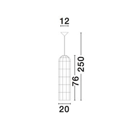Luminaria colgante suspension NOVA LUCE MIA NL-9585081 Ratan