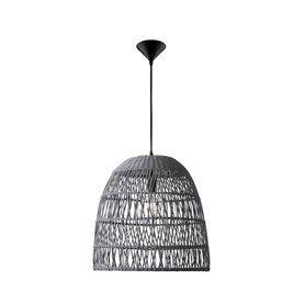 Luminaria colgante suspension NOVA LUCE DESTIN NL-9586671 Ratan gris
