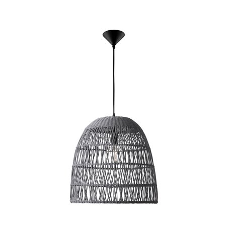 Luminaria colgante suspension NOVA LUCE DESTIN NL-9586671 Ratan gris